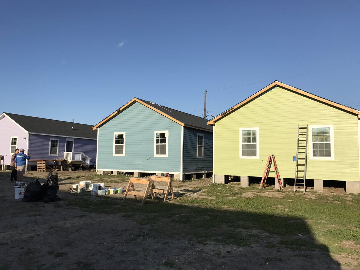 justinrmoore's tweet photo. Spent the day yesterday with @Habitat_org working on these two houses in #NewOrleans lower 9th. Amazing org. Everyone deserves a home. https://t.co/eUb7N9vkpU