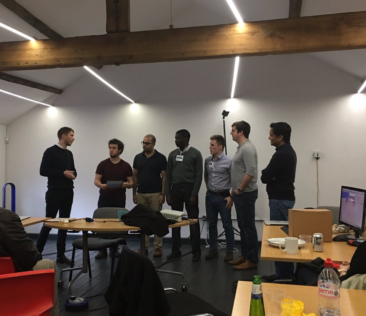 WaterstonsLtd's tweet photo. Well done to the #hackAPS winners: Vartigo, Digital Rams and AA! https://t.co/JbVxsNS6x4