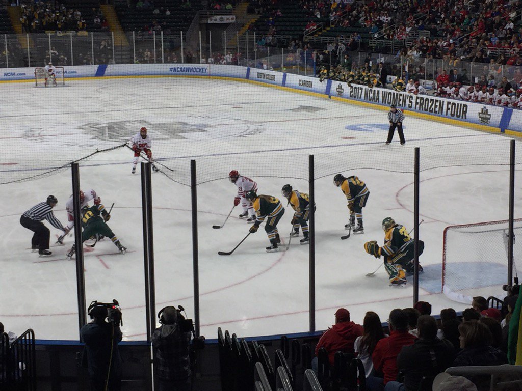 NCAA Women's Frozen Four final! Such a great way to watch hockey especially with kids. #NCAAWHockey