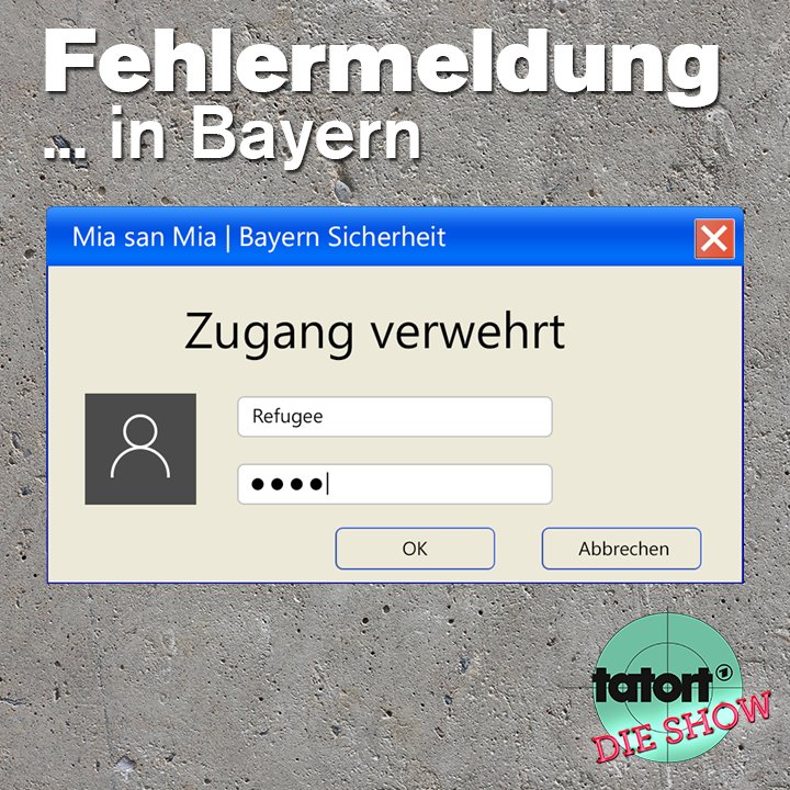 TatortShow's tweet photo. Fehlermeldungen gibt es übrigens nicht nur in Kiel. #Tatort https://t.co/6J5S9Qd6kU