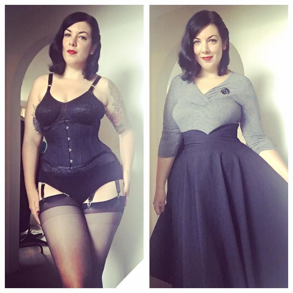 TheNylonSwish: Yay! Monday! 😐 Underwear is... ragoshapewear bra, mysticcitycorsets corset, the_nylon_s… …