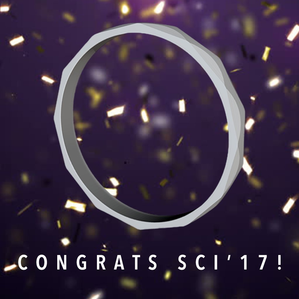 Congrats to the Sci'17s who received their iron rings today! #TapTapTap