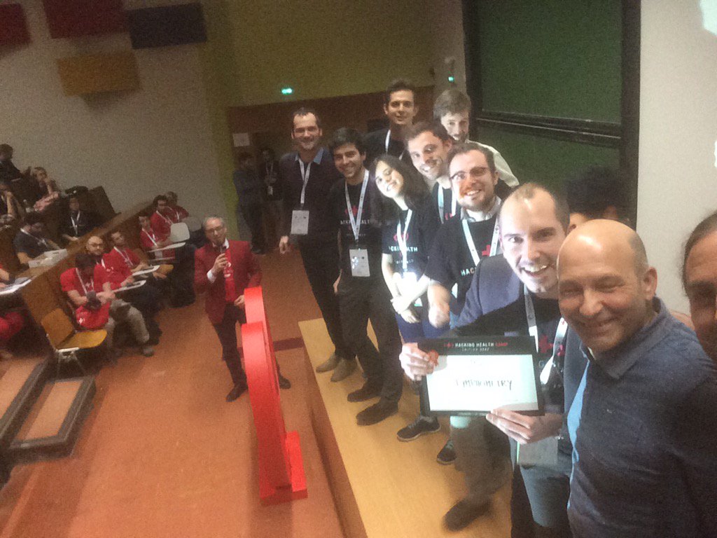 FredCambecedes's tweet photo. Le prix @AlsaceAngels du #hhcamp 2017 c'est #lymphometry ! #vetement #connecte #iot #innovation #Sante https://t.co/KfX515Mjv7