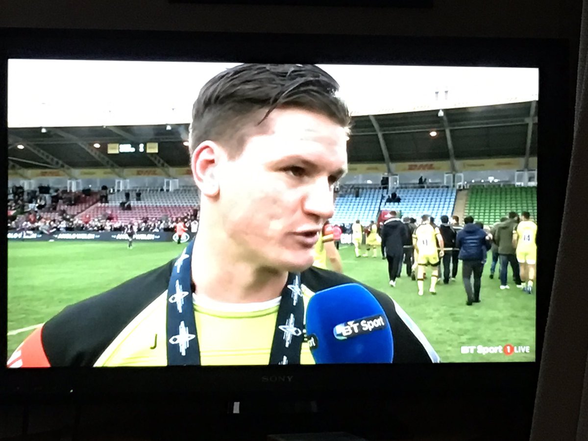 BizzySarah's tweet photo. Great to see @FreddieBurns played a key part in today's win! #AngloWelshCup #EXEvLEI #Tigersfamily @tigersyndicateX https://t.co/2bjUPQu7Xb
