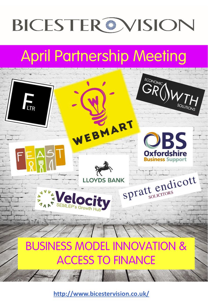 BicesterChamber's tweet photo. Business Model Innovation and Finance session Open to All! with @bicestervision  April 6th 11:30am - 2pm info via: https://t.co/MfXr85gAD1 https://t.co/PBTPjCiCIJ