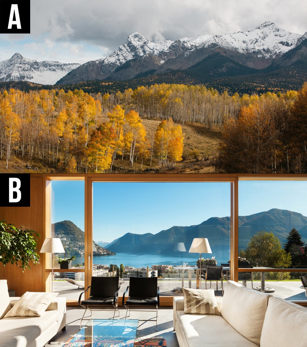 garymessage's tweet image. Which of these views would you rather see out of your dream home's window?