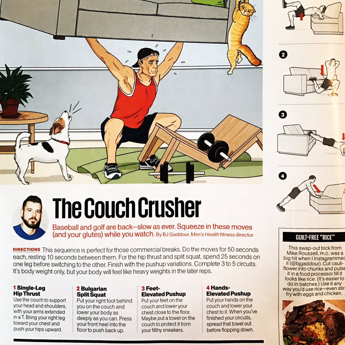 pro_to_1's tweet image. While we are all watching #MarchMadness and @themasters lets remember to stay on track. Use this @menshealthmag workout. #pro_to_one