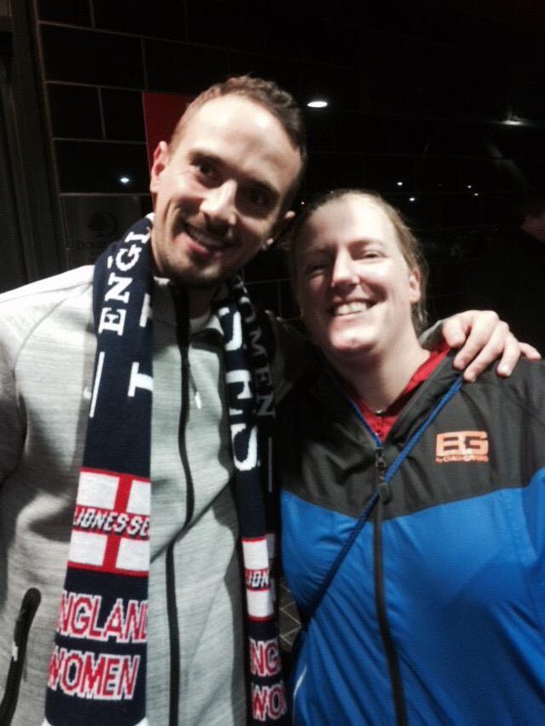 SupportHerApp's tweet photo. More famous faces (does @LFCladiesfans count as famous?) 🙊 last few hours to grab your supporther women's football scarves! https://t.co/XFwfwz5hcT