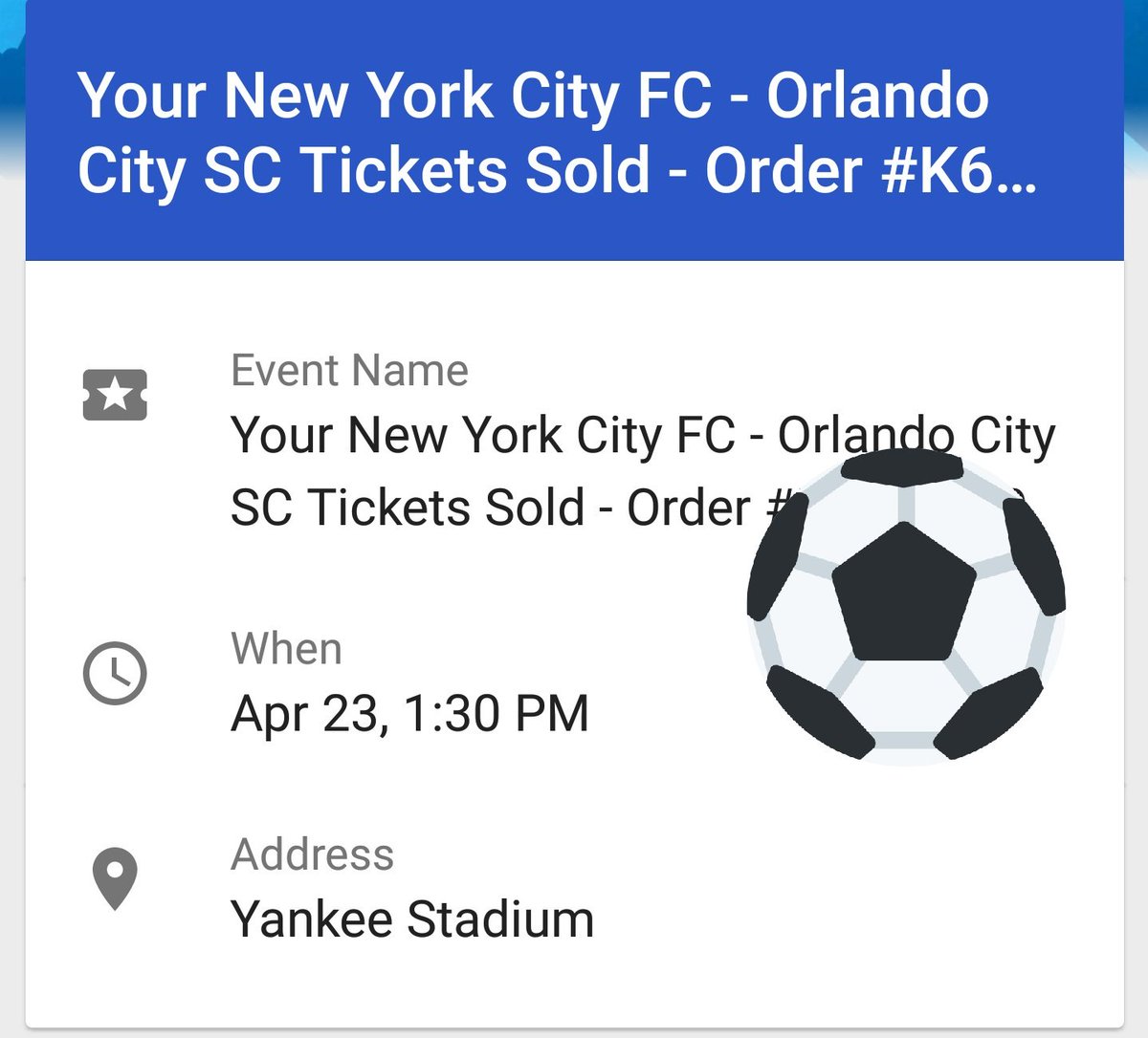 tlpretender's tweet photo. I so love this set of NYCFC seats. 3 years in & still a good investment.
#GoForFree #NYCFC #FoundingMember #Cityzens https://t.co/LuP9iFvL2t