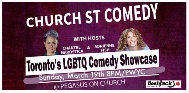 ChurchStComedy's tweet photo. Tonight! @Rachellelauzon @coteorange @Hamiltrace @clarebelford + headliner @sandrabatt  and stupid hosts @adrienne_fish @ChantyMarostica https://t.co/QfyhRNWFxB