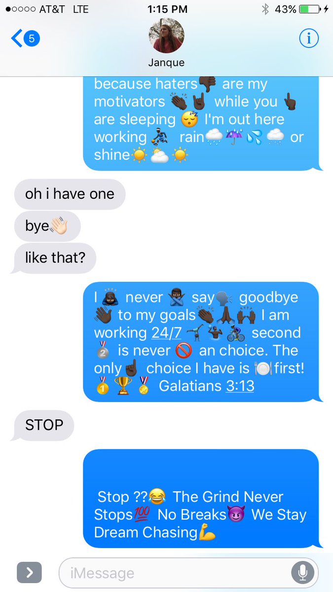 I told her I would start to talk like a student athlete! She asked for it🤷🏿‍♂️😂