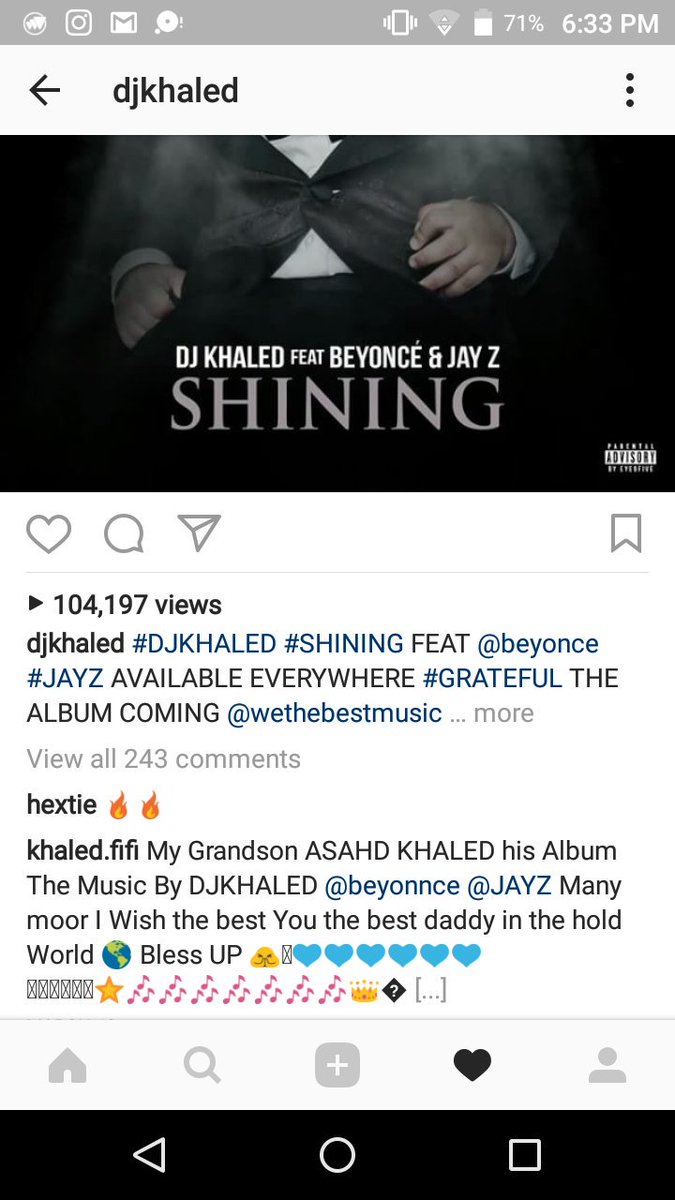 KYOxJIN's tweet photo. Fam  DJ Khaled's mum comments on his instagram posts the same way DJ Khaled comments on Asahd's posts looool https://t.co/FXEBiSOhH3