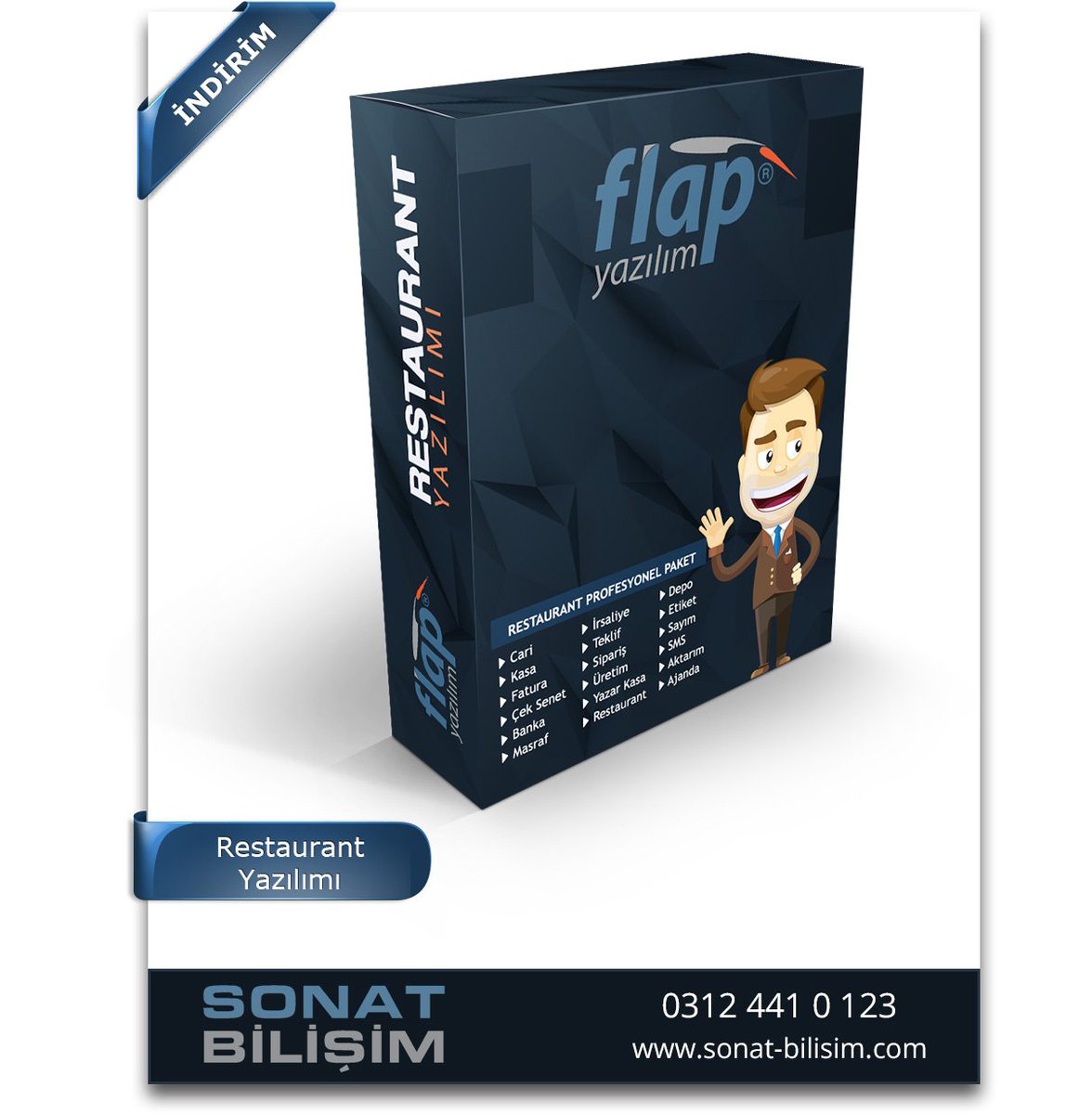 Flap Yazılım Restoran Programı tüm restoran, cafe vb işletmelerin çalışmalarını kolaylaştıracak komple bir çözümdür. bit.ly/2mN9PBQ