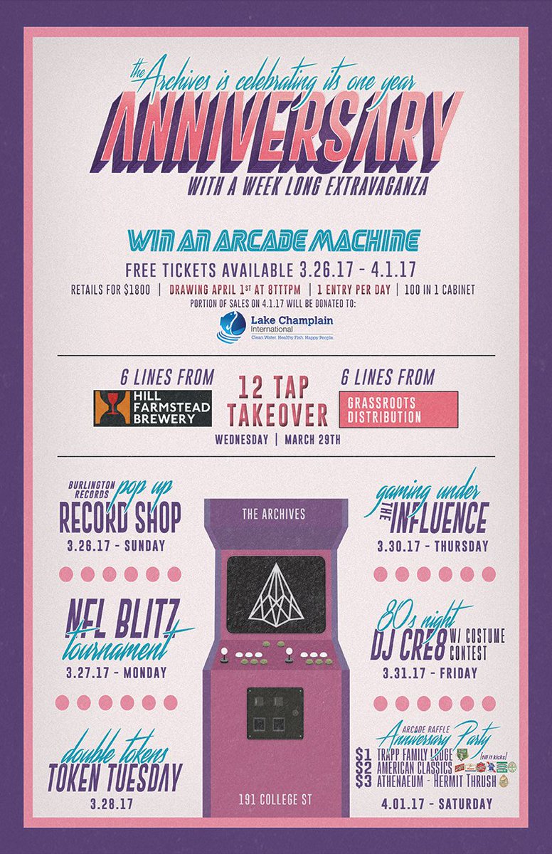 It's almost our 1 year Anniversary and to celebrate we are hosting special events all next week + giving away an Ultimate Arcade Cabinet!