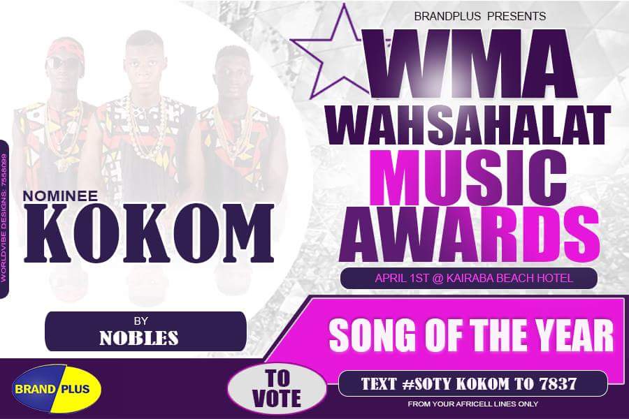 cherbarry2's tweet photo. This one you can't afford to vote #kokom music video of the year by @NoblesGambia https://t.co/XRhtbqwuEl