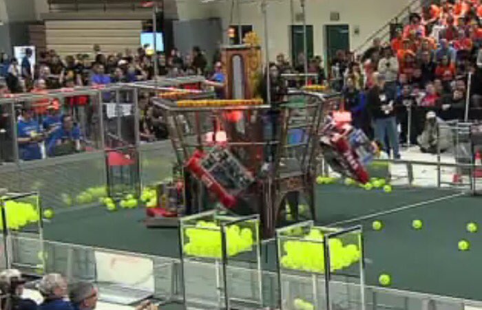 plan3t_t3ch's tweet photo. An Incredible Quarterfinals round for the Red Alliance of @Robotics1418 @ROBO_LIONS @TeamUrsaMajor We advance to the Semifinals! #omgrobots https://t.co/wQFn70aCW2