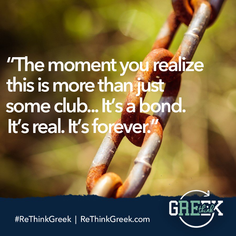 Join Greek Life because there is more than meets the eye. #rethinkgreek