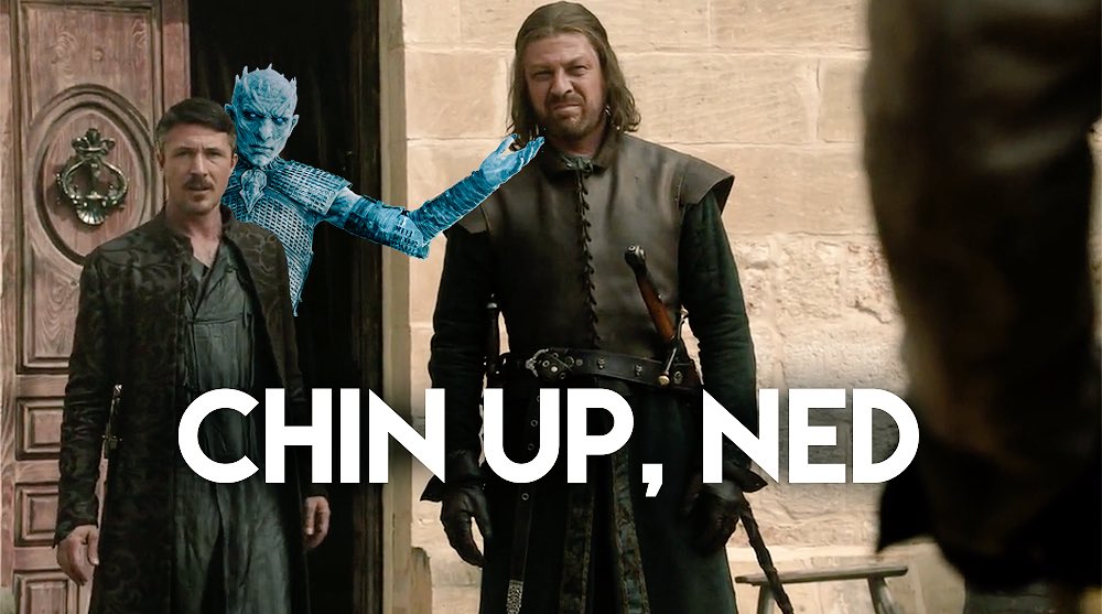 Chin up, Ned. #ThronesRewatch #GameOfThrones