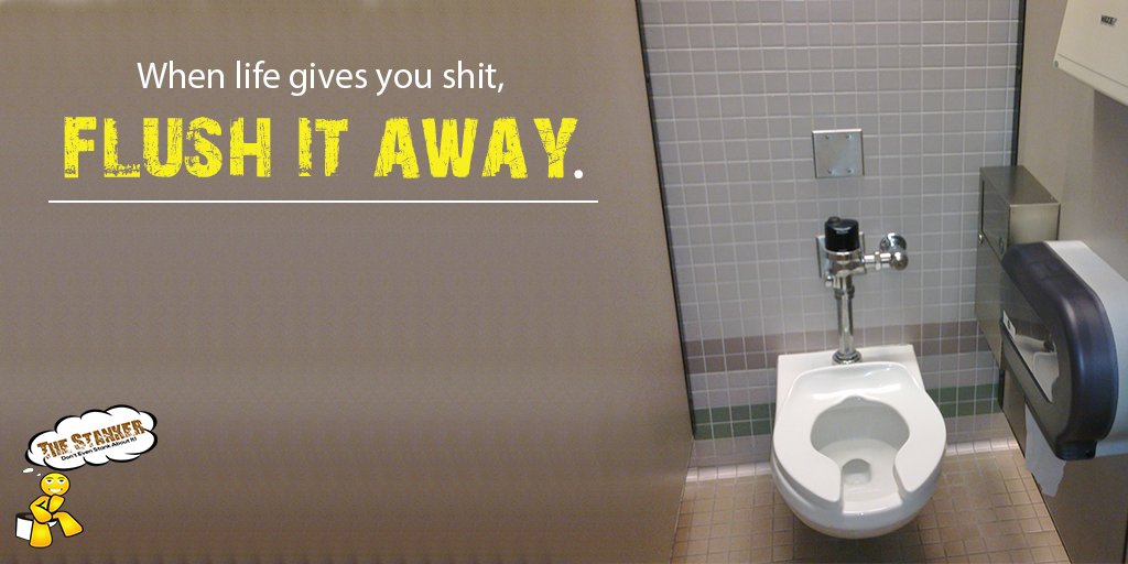 stankercorp's tweet photo. Rid your life of negativity. #FlushIt #GoodVibesOnly #TheStanker https://t.co/mTo7FRvMq6