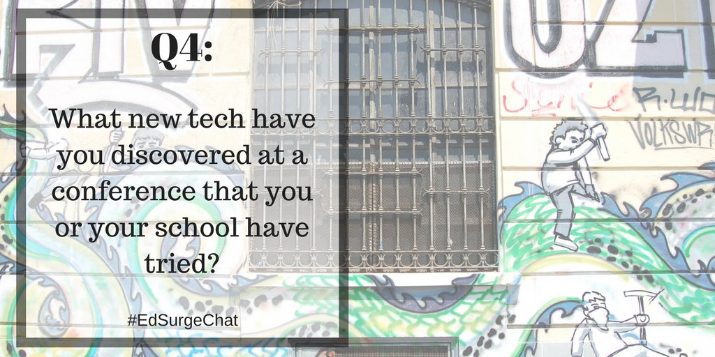 audreyoclair's tweet photo. A sneak peek at Tuesday's #EdSurgeChat! @WillcottJulie & I will host a lively convo about your post-conference strategy! #moosetech
#cue17 https://t.co/6HWQIfsV0q