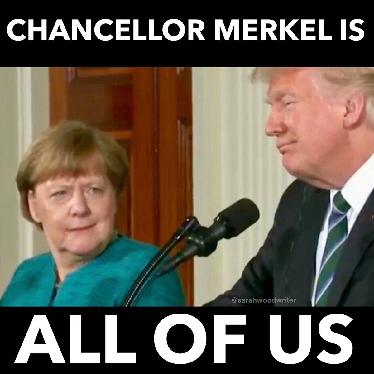 How long does it take for this to become a meme? #merkeltrump