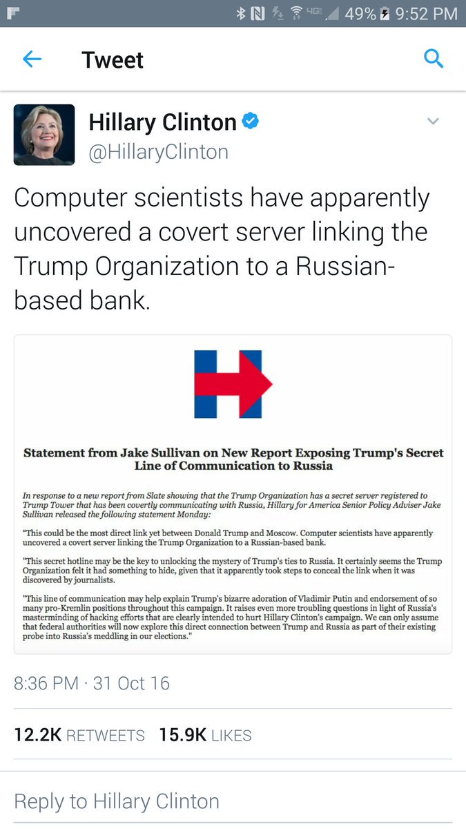 ausbun_dean's tweet photo. @USAGSessions @RepAdamSchiff @Rep_DevinNunes @RepSwalwell @RepMikeQuigley @RepChrisStewart @RepPeteKing @RepMikeTurner @ConawayTX11 @RosLehtinen @RepBradWenstrup How did @HillaryClinton get her hands on confidential "So Called Intel?" #TrumpTap https://t.co/AKLm0jLwT6