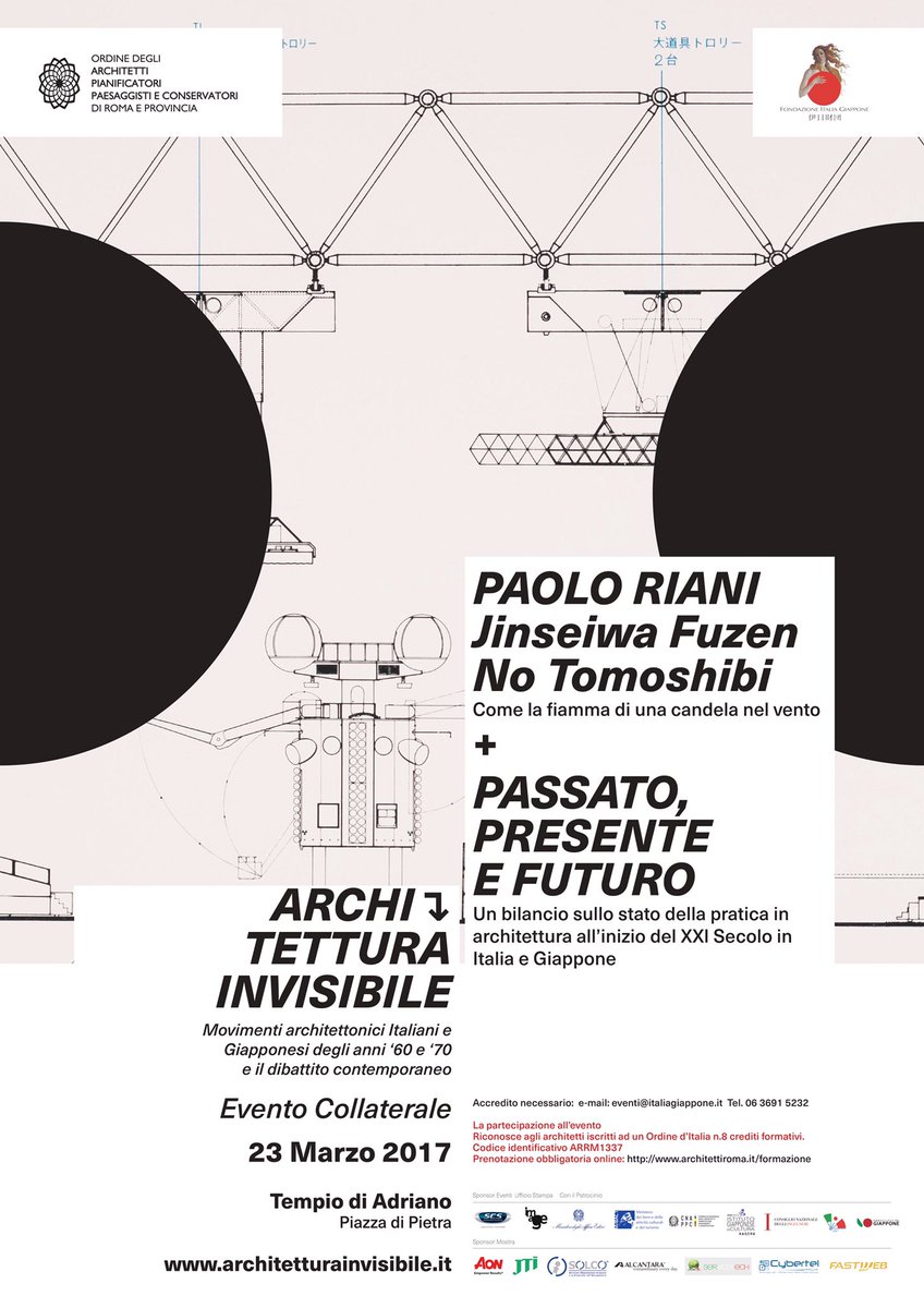 ModArchDes's tweet photo. Incontro su #architettura giapponese con Paolo Riani - Giovedì 23/3 h.11 Piazza di Pietra, #Roma https://t.co/LNdx3WABb3 @italiagiappone https://t.co/X3i4ZShPCo