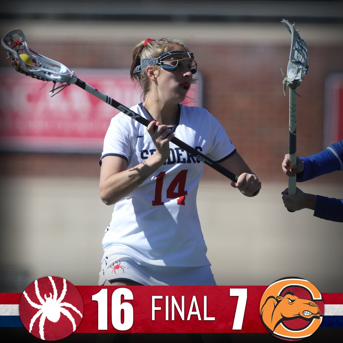 SPIDERS WIN! Chaney and Egizi each scored 4 times and added an assist, while Brown tied her career-high with 6 assists in the win!