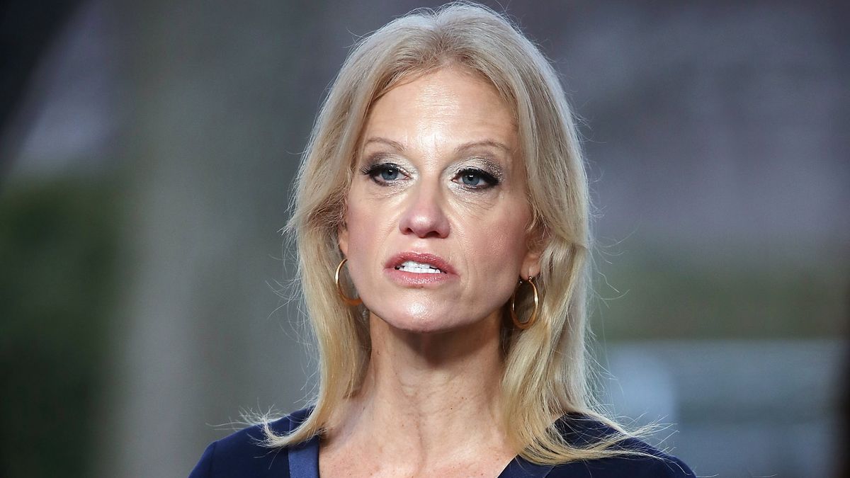 TheOnion's tweet photo. ‘I Have Four Young Children,’ Says Kellyanne Conway In Most Disturbing Public Statement To Date https://t.co/Or2C9zAlfo https://t.co/vp5Vxg1EMk
