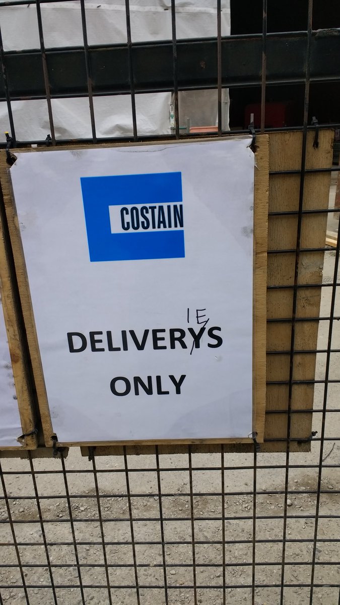 daisyeditorial's tweet photo. Glad to see London's construction workers are keeping up standards! Or maybe it was a guerilla proofreader from @TheSfEP?! (No, not me!) https://t.co/xejNpydvUe