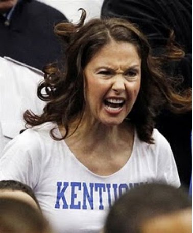 jamescarnaghi's tweet photo. If you're in Indy at the #WSUvsUK game, watch out! She's somewhere in the building! #MarchMadness #FinalFour @AshleyJudd #NewLevelOfCrazy https://t.co/q2686yJKef