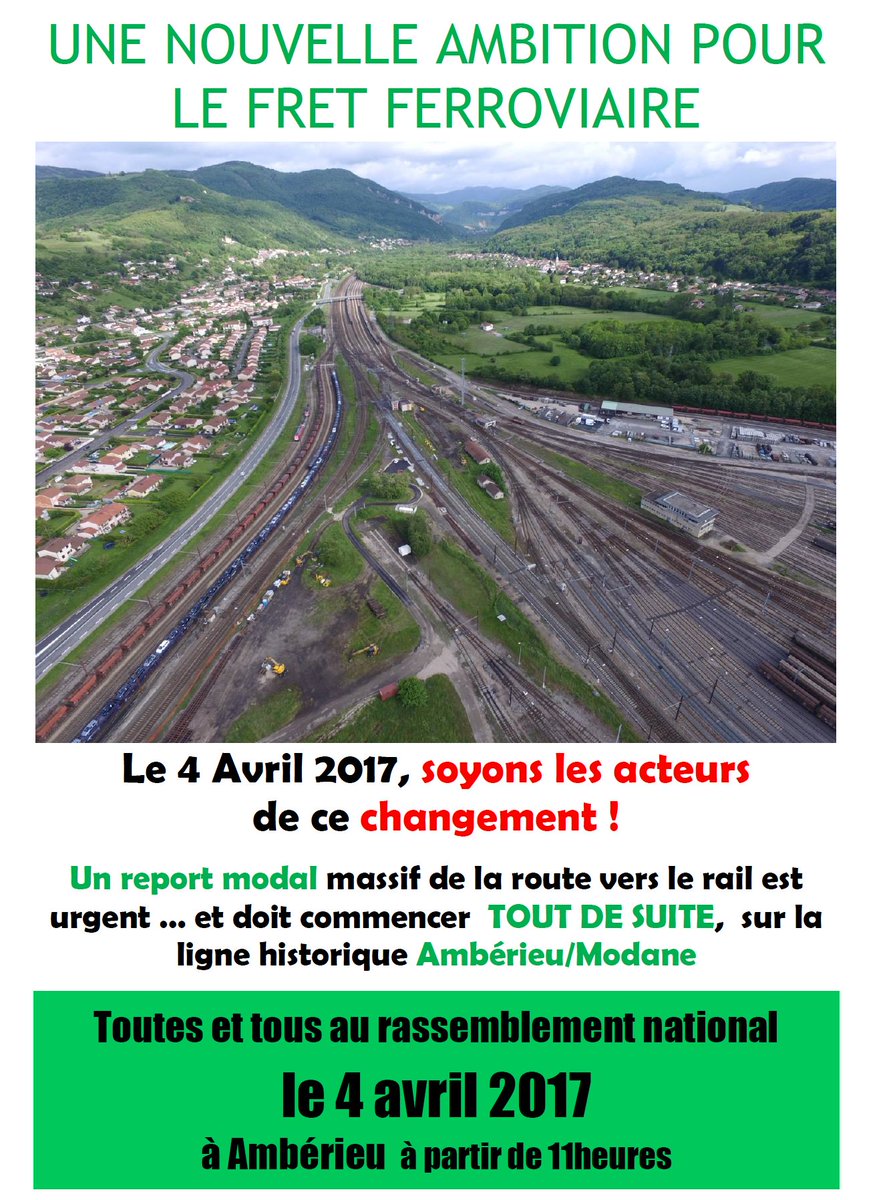 ContactIbanez's tweet image. #pollution @Fede_SUD_Rail organise un rassemblement 4 avril à Ambérieu Venez Nombreux exiger le #reportmodal Les marchandises sur le Trains