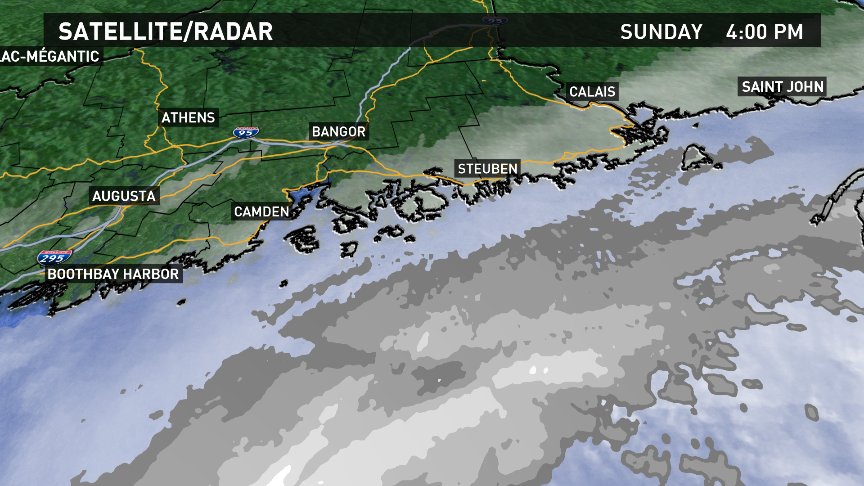 MeteoroloJess's tweet photo. Just as we suspected, storm stays just offshore! A swing and a miss! #finewithnoflakes #Springstartstomorrow! @wlbz2 https://t.co/cx0j0FJba7
