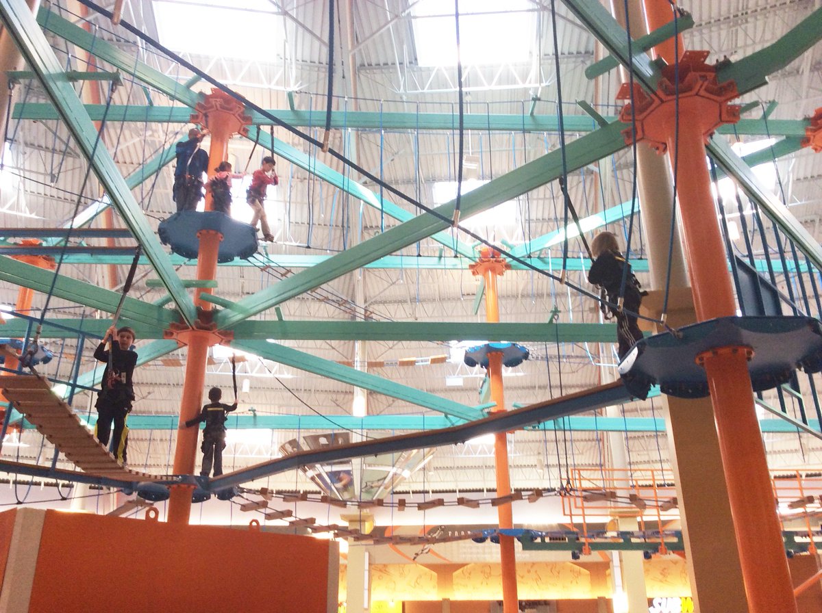 SkyTrailMills's tweet photo. Skip the gym -- climb your way up through the ropes! Choose #SkyTrail for your alternative exercise this week. We're open 7 days a week! https://t.co/yumRxINJHu