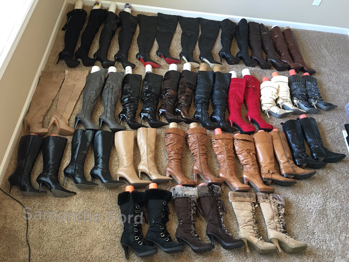 Samanthford2013's tweet image. Hmmm I think I'm obsessed... and this is about half the collection! #boots #bootbabe