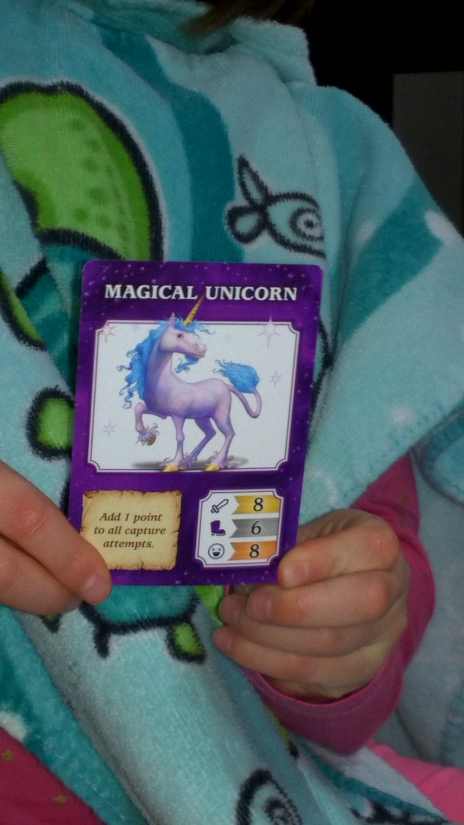 CreekGames's tweet photo. Playing Dragonwood by @Gamewright Our daughter is taking notes on the things she likes about it, to keep in mind for her own designs. https://t.co/8P2ArbBoXi