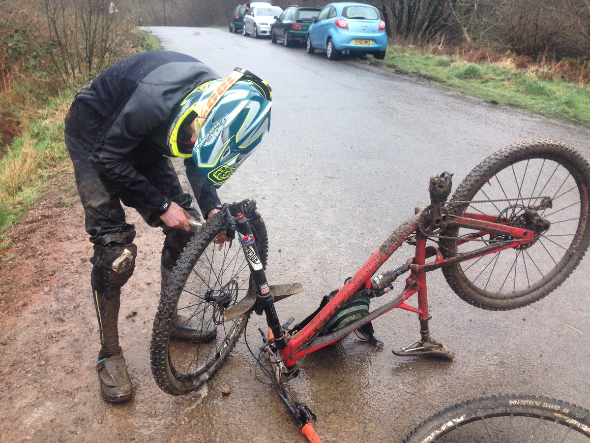 We went Enduro racing. Jez got a puncture. Great times.