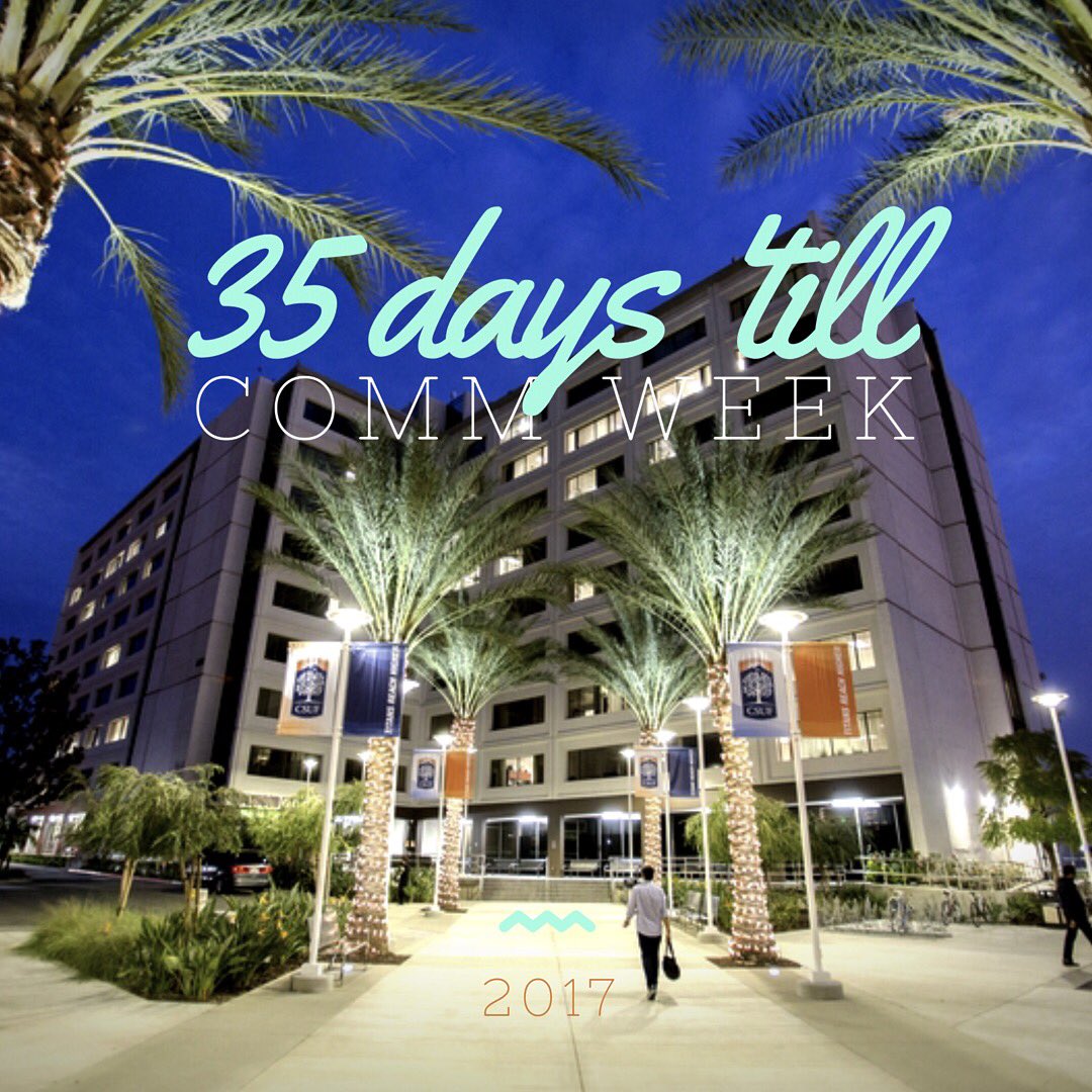 CSUF_CommWeek's tweet photo. SO EXCITED. Only 35 days until Comm Week! #getready #csuf #commweek #commweek2017 #csufcommweek #comm https://t.co/HPyMLFI6dT