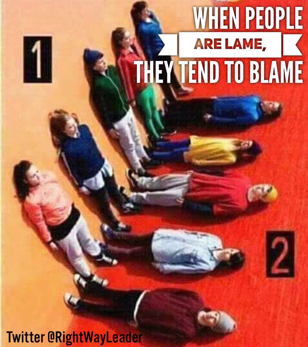 RightWayLeader's tweet photo. When people are lame, they tend to blame. #QOTD #RightWayAlways #RWL #JoinMe https://t.co/gI1WA1s8Ur