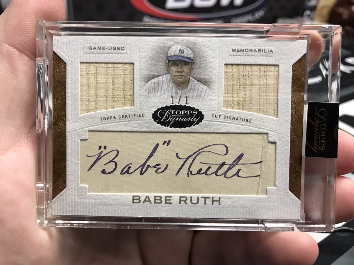 Unreal Babe Ruth Cut Auto 1/1 from @Topps Dynasty Baseball!!!! 