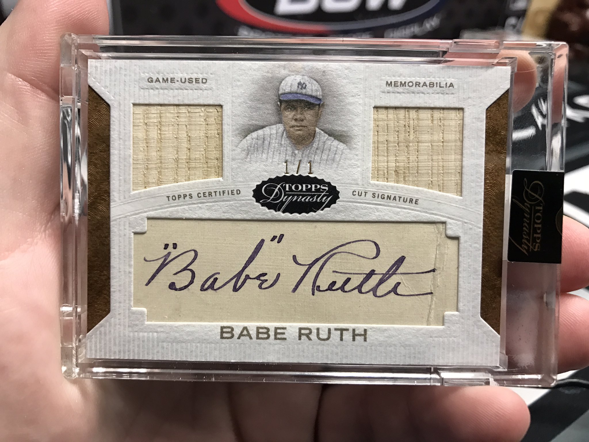 Platinum Card Breaks on X: Unreal Babe Ruth Cut Auto 1/1 from