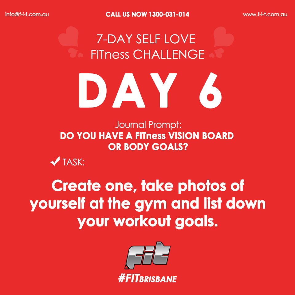 FITBrisbane's tweet photo. Day 6! Check out our 7-day self-love fitness challenge and see for yourself how this will make a difference in your lifestyle. #FITBrisbane https://t.co/WoycJxtt33