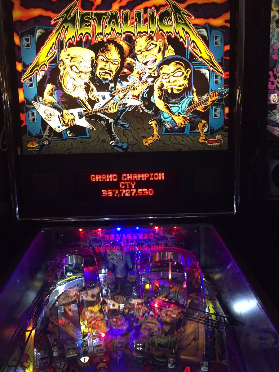 EarthPickle's tweet photo. Tonight is Nutsointhebuttso 🥜➡️🍑@HouseofTarg #TARGhighscore #Metallica #sternpinball #metallicapinball https://t.co/JK2Ui4wjNU