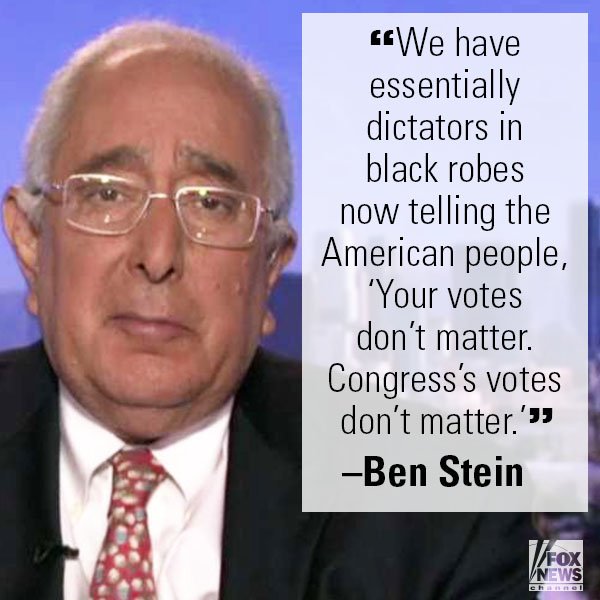 FoxNews's tweet photo. On "Justice," Ben Stein slammed the judges fighting to stop @POTUS's travel ban. https://t.co/HULTSCMv4L