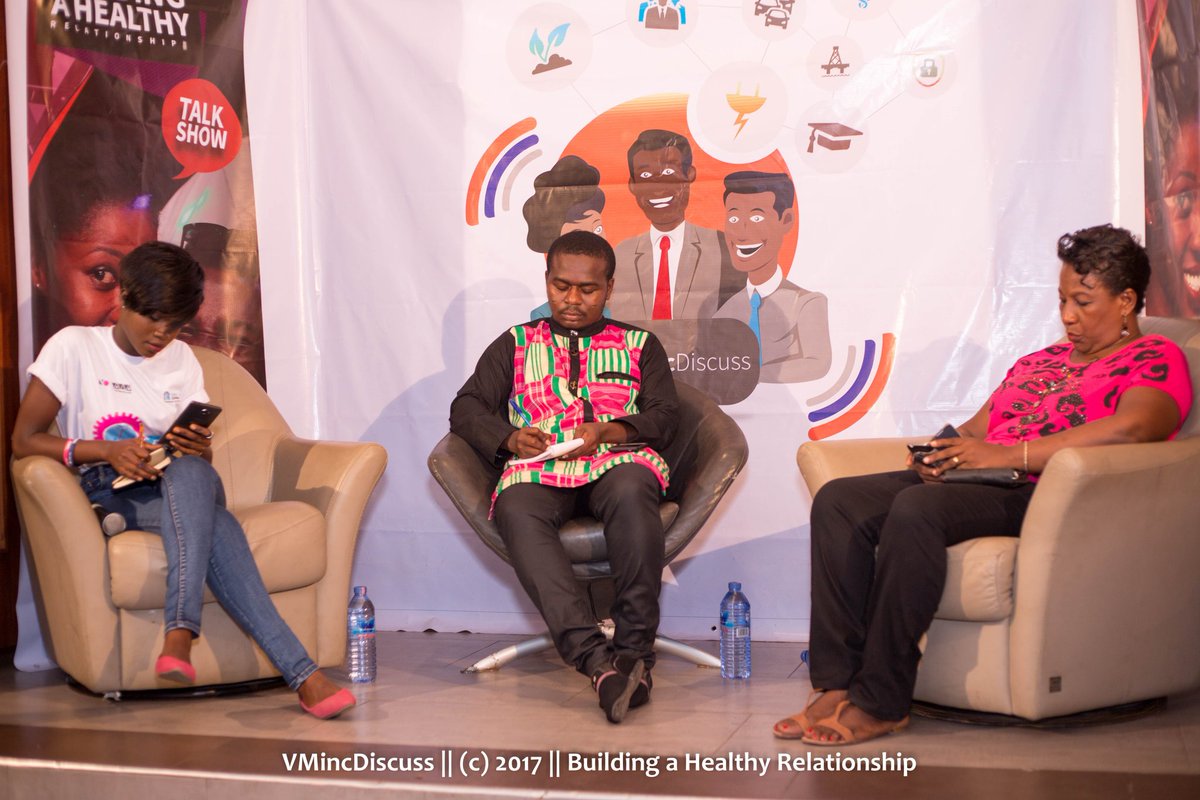 akyherb's tweet photo. Meet the Speakers of #VMincDiscuss L-R @EsiAsare, @TheOkoArmah and Mrs Tagoe https://t.co/k1Twka8PNy