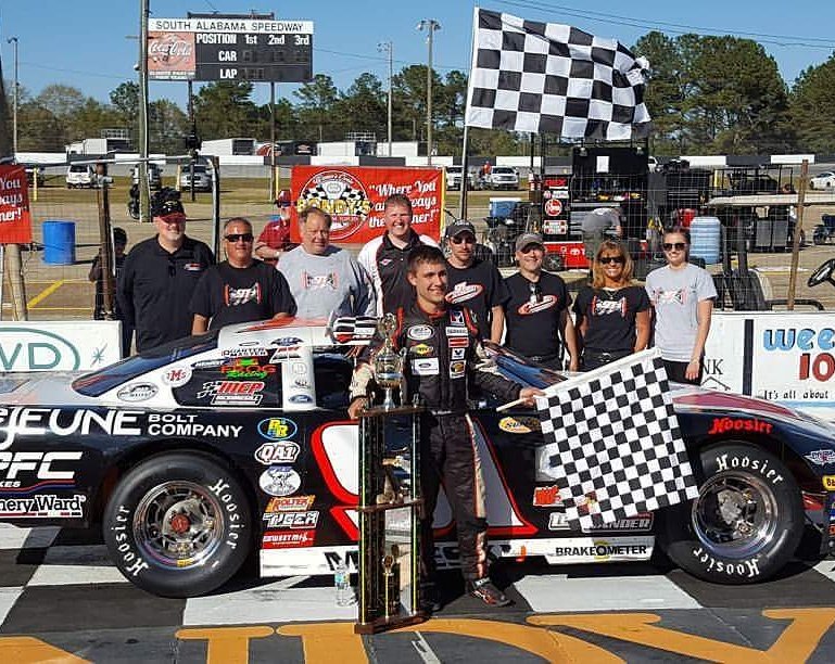 LHChassis's tweet photo. Congratulations to @TyMajeski &amp; his team on being the first driver to win back 2 back Rattler 250s! #lefthanderchassis #thebestdrivethebest https://t.co/WkaGBUc7uS