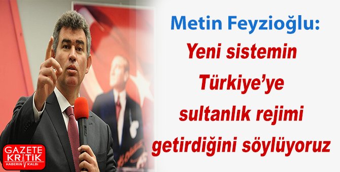 Türkiye Barolar Birliği Başkanı Metin Feyzioğlu: Yeni sistemin Türkiye’ye sultanlık rejimi getirdiğini söylüyoruz
goo.gl/TMVUWq