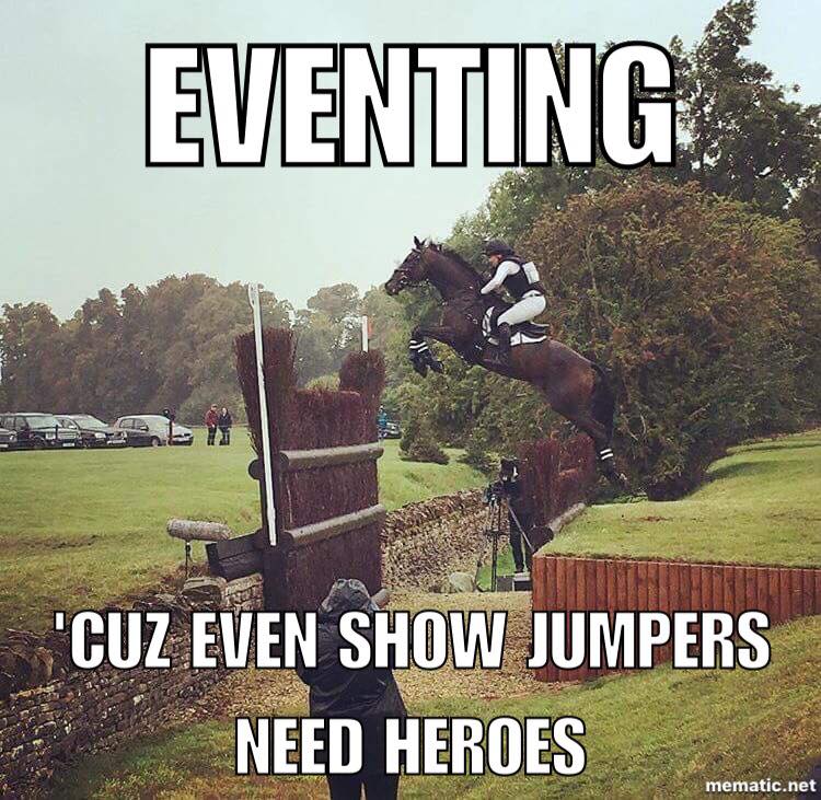 GS_Eventing's tweet image. I would know, I started off as a junior show jumper...