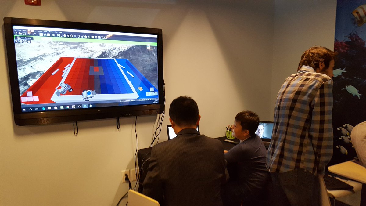 SEregionrobots's tweet image. Learning about #LEGO #robotics with the @cogmation simulator and #EV3 soccer! Hosted by 21st Century STEM Academy, a microschool in Atlanta.