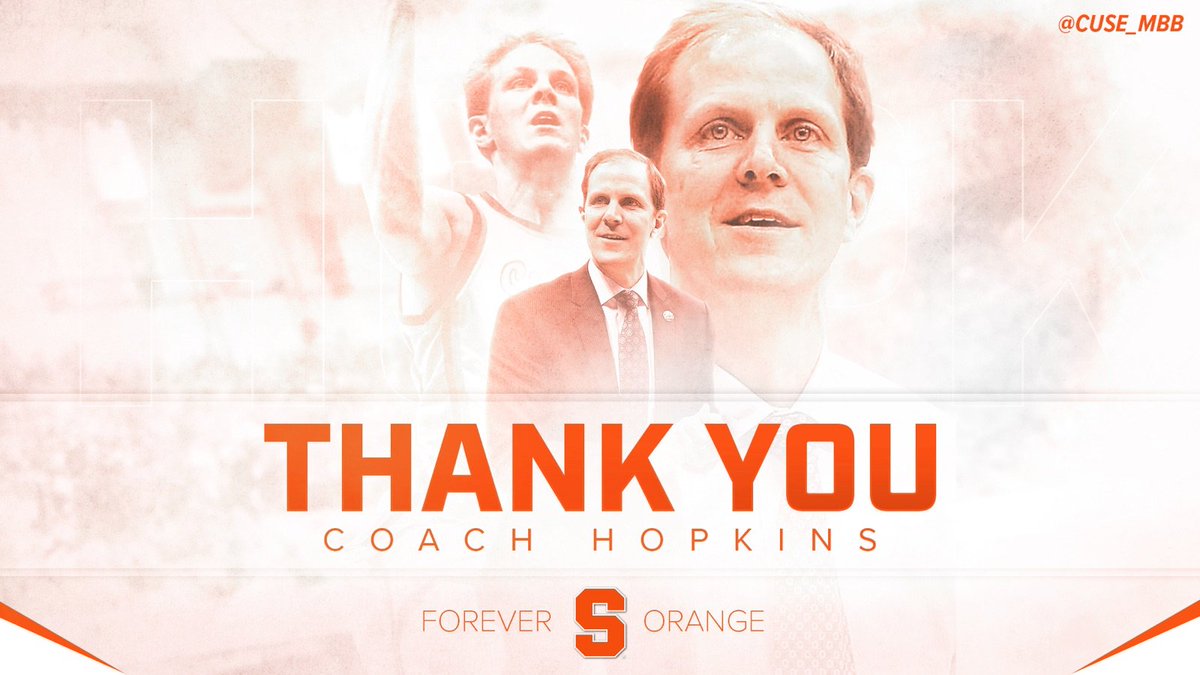 For bleeding Orange with us since the moment you arrived on campus in 1989, we say thank you <a href="/Coach_Hopkins/">Coach Mike Hopkins</a>
🍊🏀 #ForeverOrange #CuseFamily